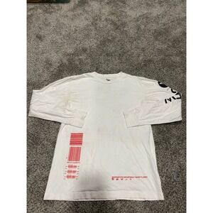 Paper Planes Pegasus Graphic Long Sleeve T-Shirt White Mens Medium Streetwear
